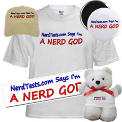 NerdTests.com Nerd God T-Shirt