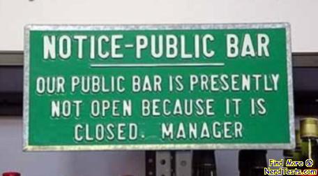 Public Bar Notice